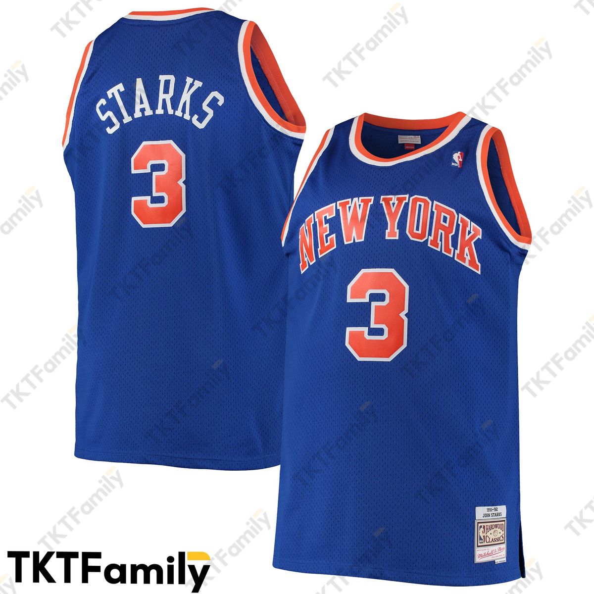 John Starks New York Knicks Mitchell & Ness Big & Tall Hardwood Classics Jersey - Blue VHTN My Vibe