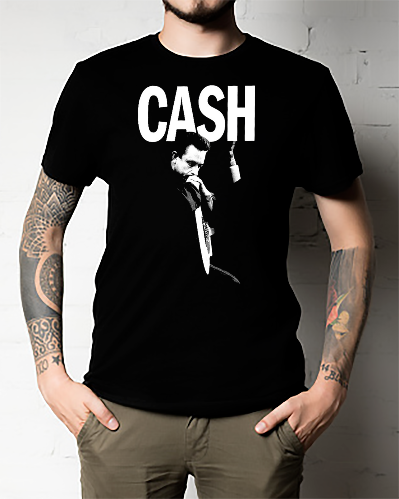 Johnny Cash Man In Black Country Rock Official T-Shirt Unisex