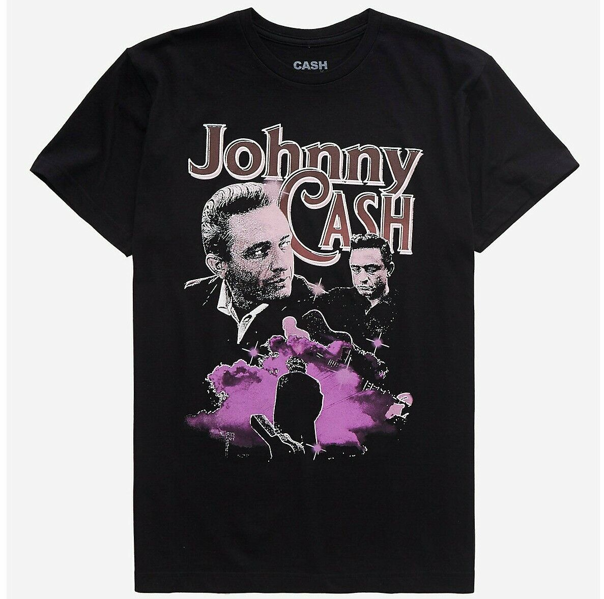 Johnny Cash The Man in Black Portrait T-Shirt