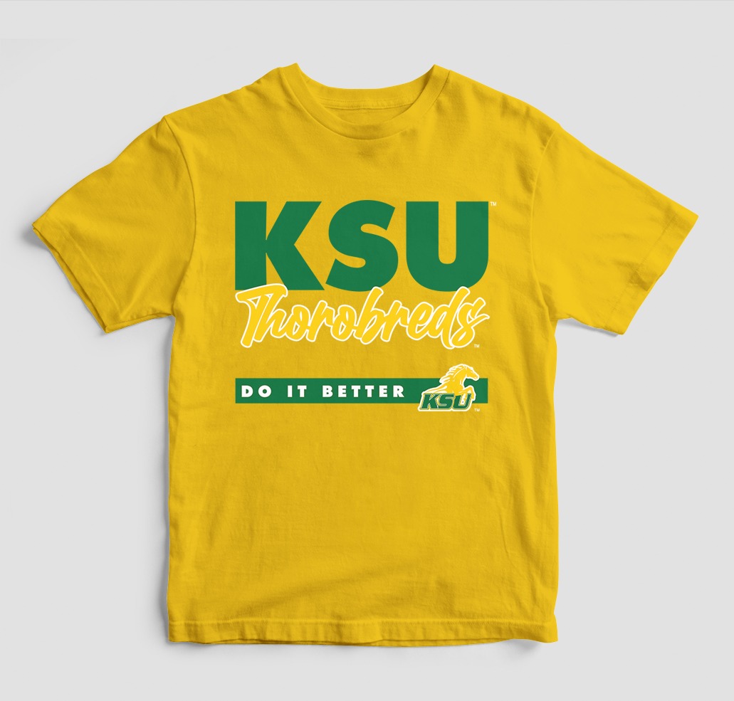 KENTUCKY STATE DOES IT BETTER T-SHIRT YELLOW COLOR