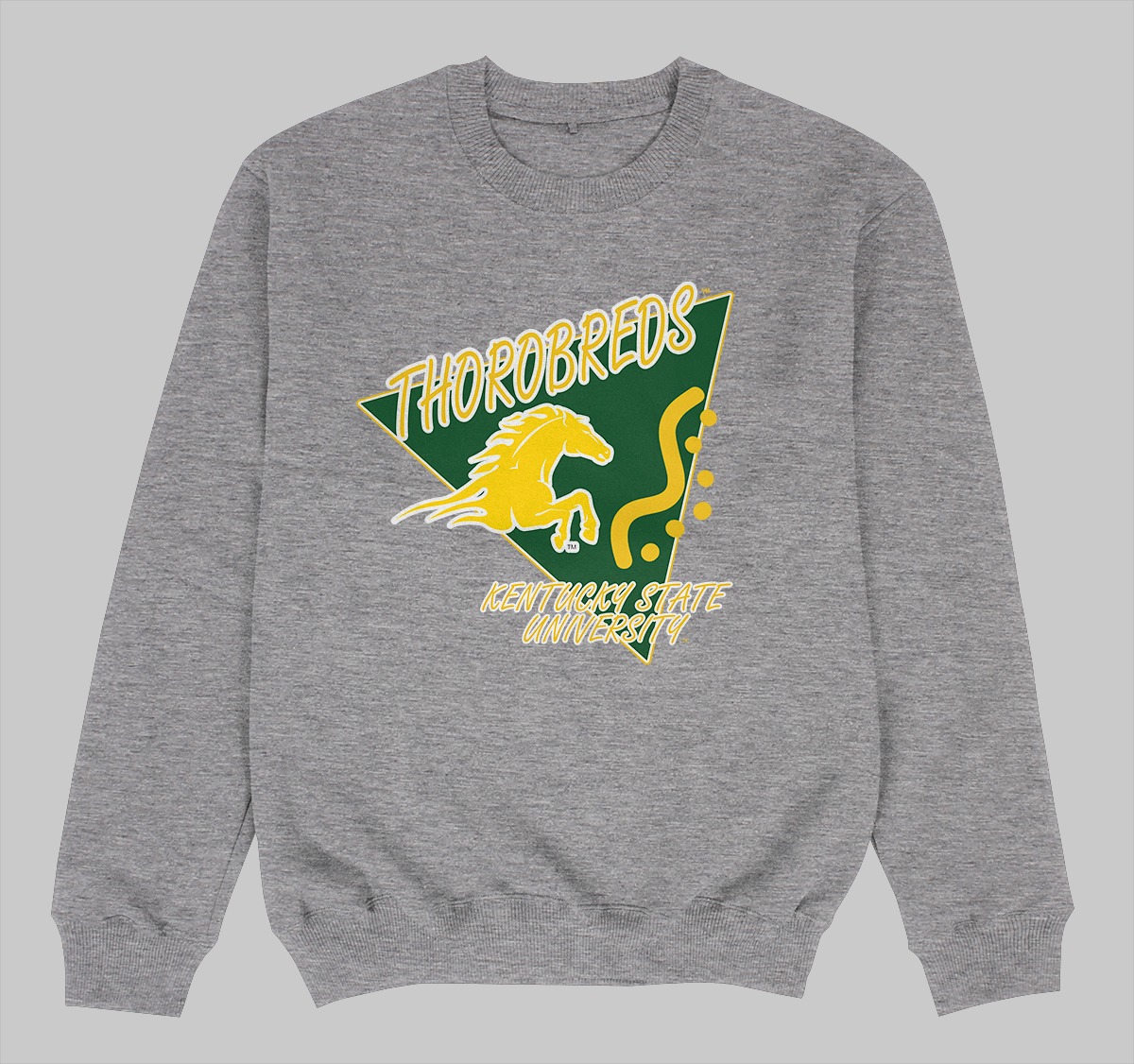 KENTUCKY STATE UNIVERSITY BEEPER CREWNECK SWEATSHIRT GREY COLOR