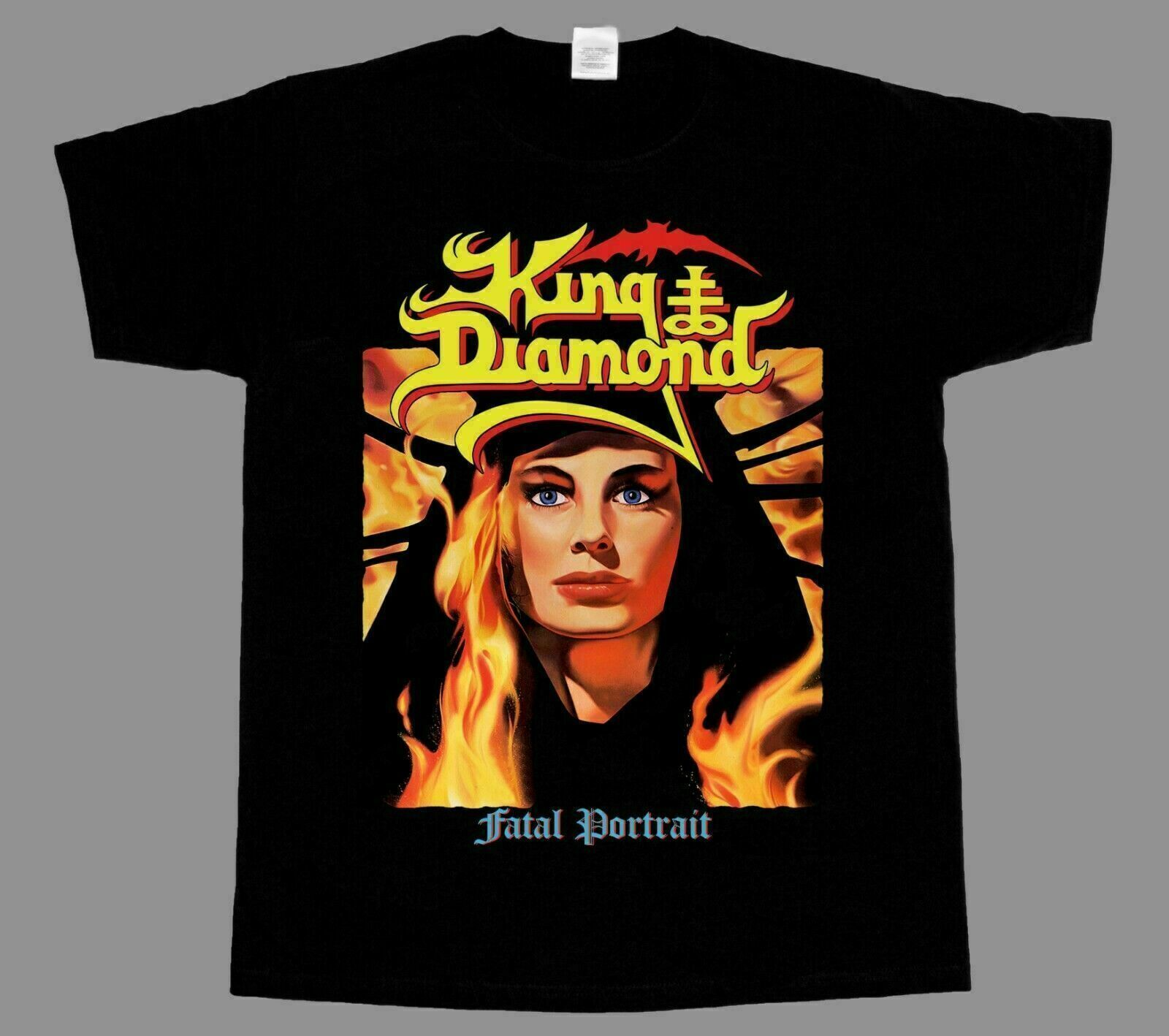 KING DIAMOND FATAL PORTRAIT'86 NEW BLACK VINTAGE T-SHIRT