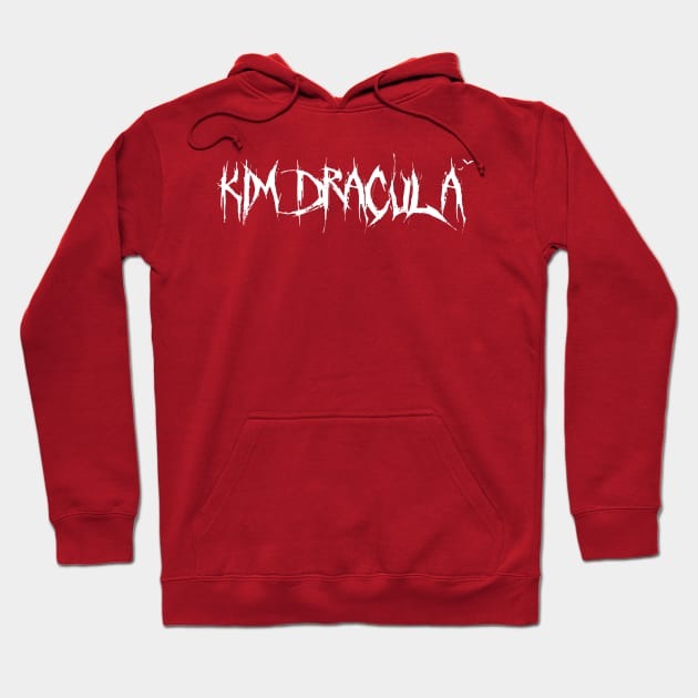 Kim Dracula Heavy Metal Text Hoodie