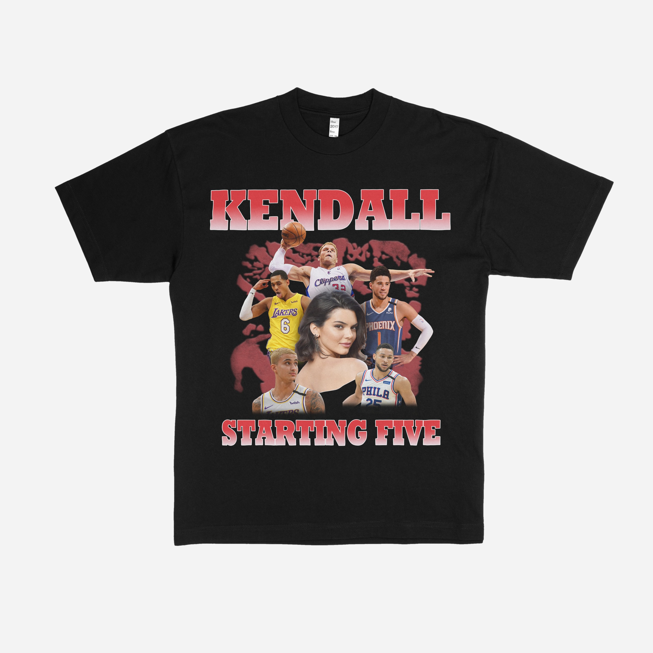 Kim Kardashianâs Kendall Starting Five Vintage Graphic T-Shirt