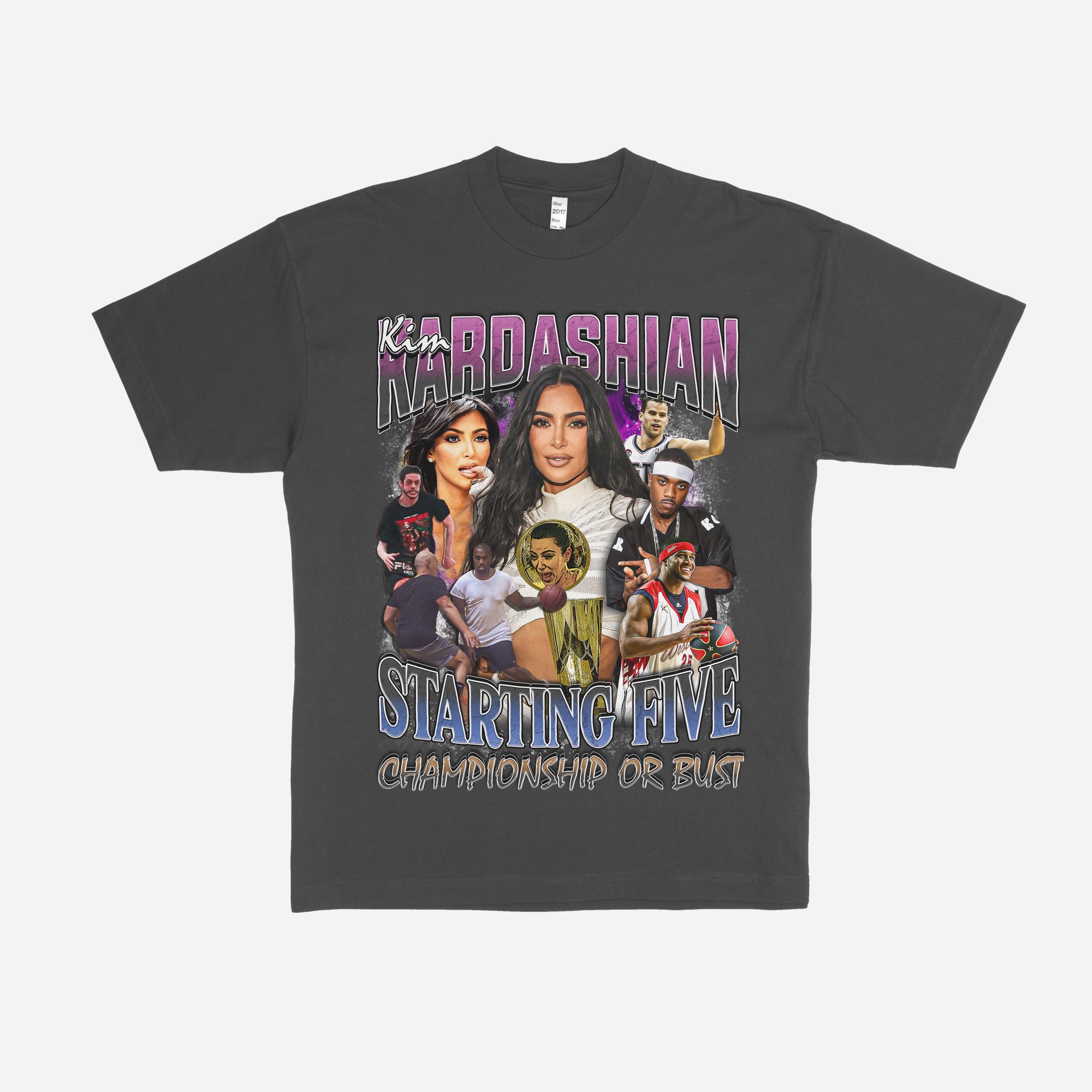 Kim K's Starting 5 Championship Or Bust Vintage Graphic T-Shirt