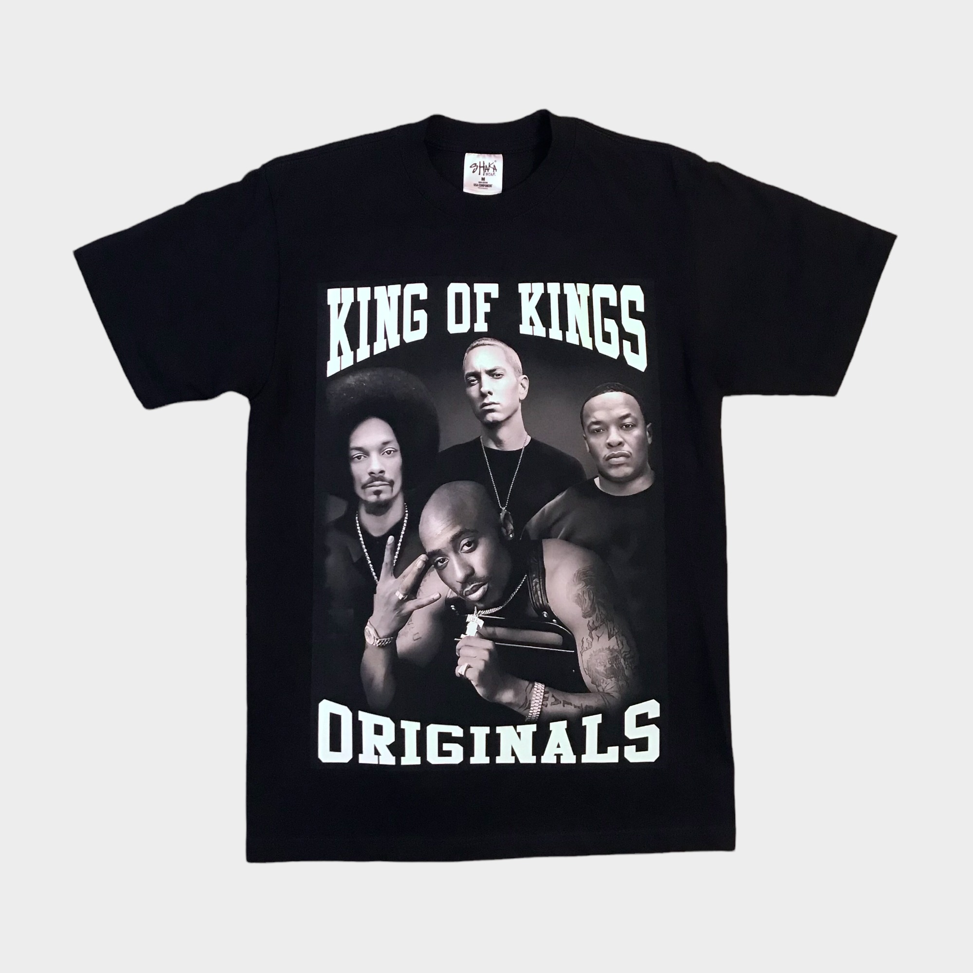 Kings Of Kings West Coast Heavyweight Black Graphic T-Shirt