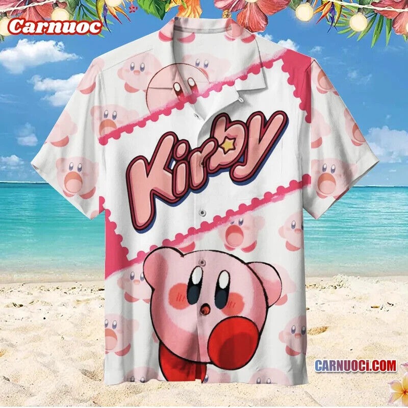 Kirby - Unisex Hawaiian Shirt, Gift For Men And Women, S-5XL US Size,