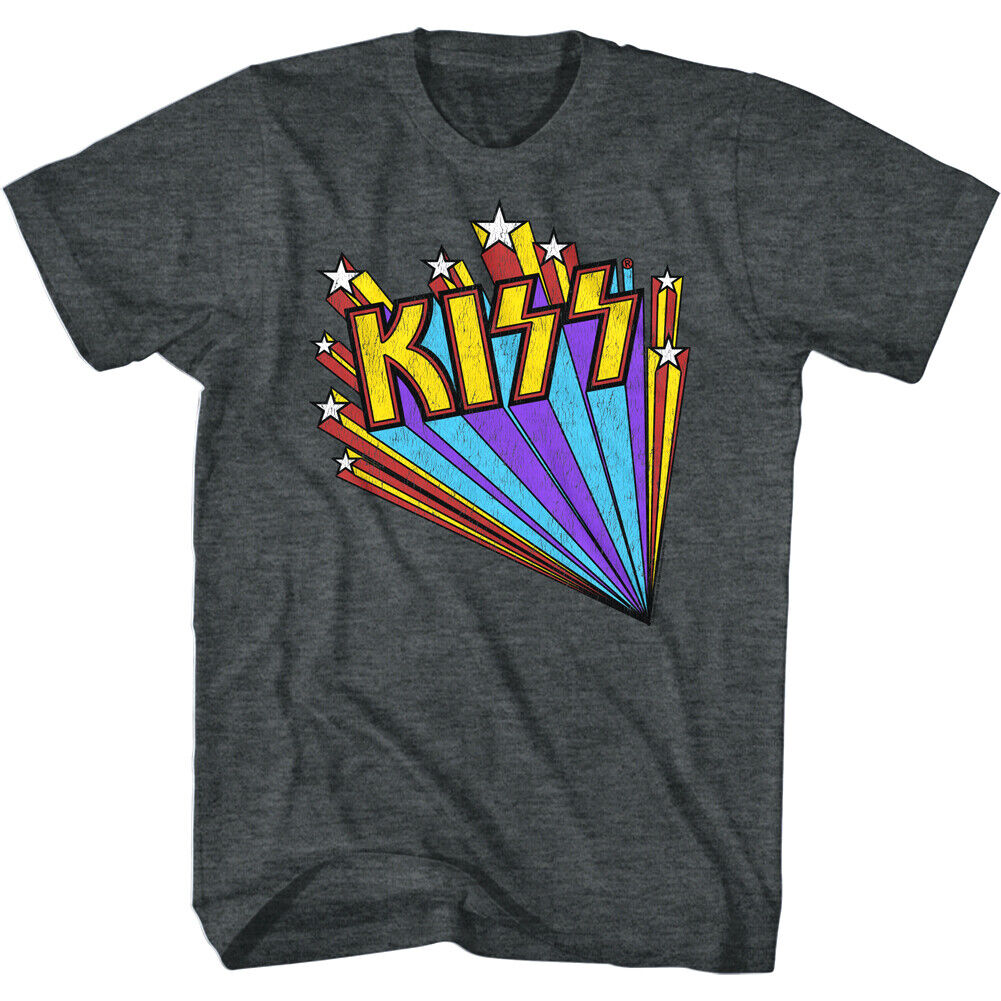 Kiss Fireworks Men's T Shirt Rock Band NYC Album Cover Concert Tour Merch