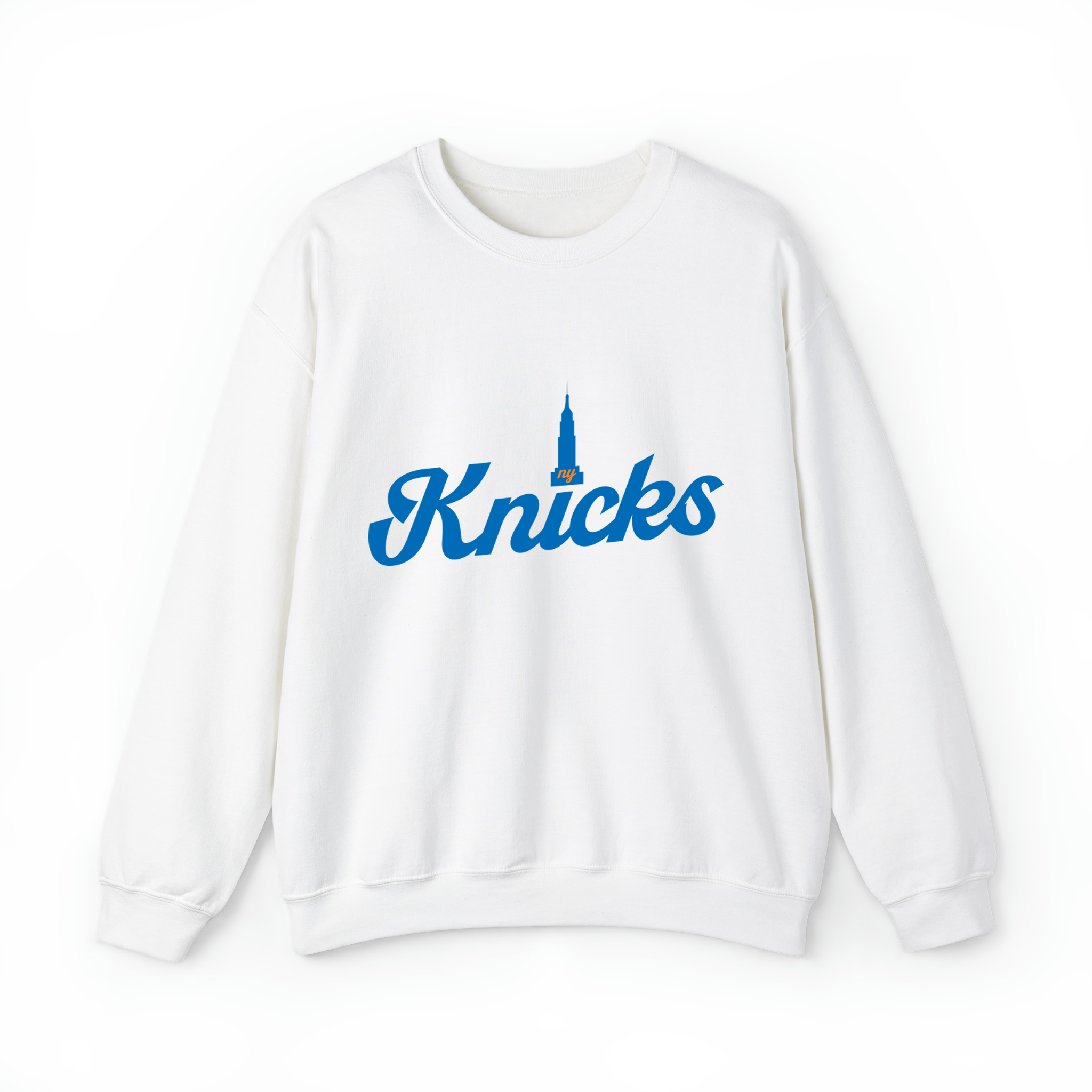 Knicks Basketball Retro Unisex Sweatshirt- White