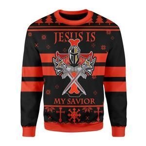 Knight Templar Ugly Christmas Sweater