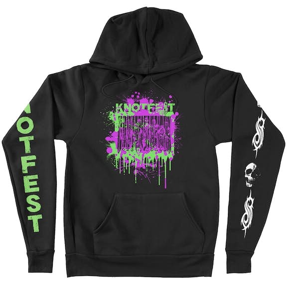 Knotfest Barcode Splatter Pullover Hoodie