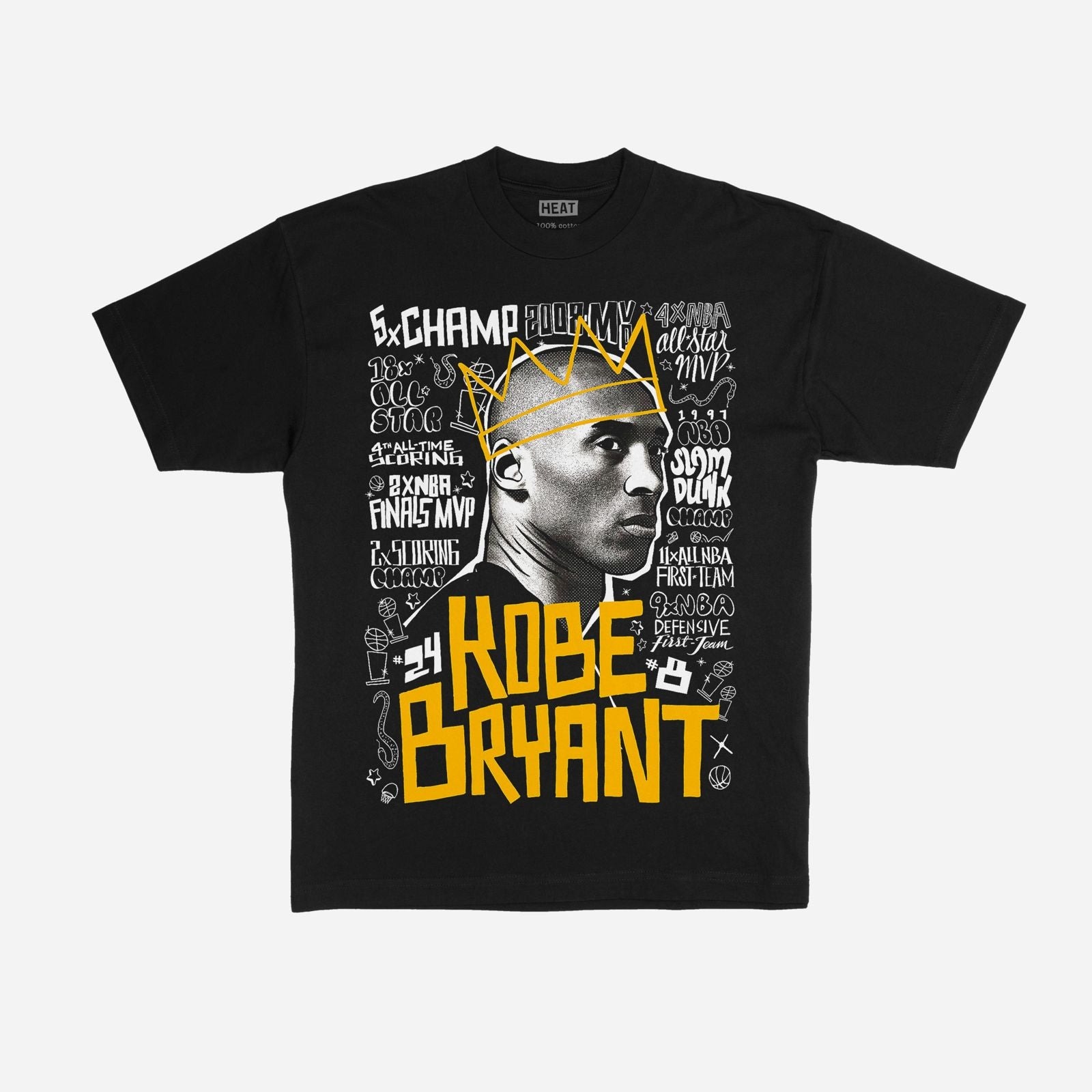 Kobe Bryant Goat Accolades Graphic T-shirt