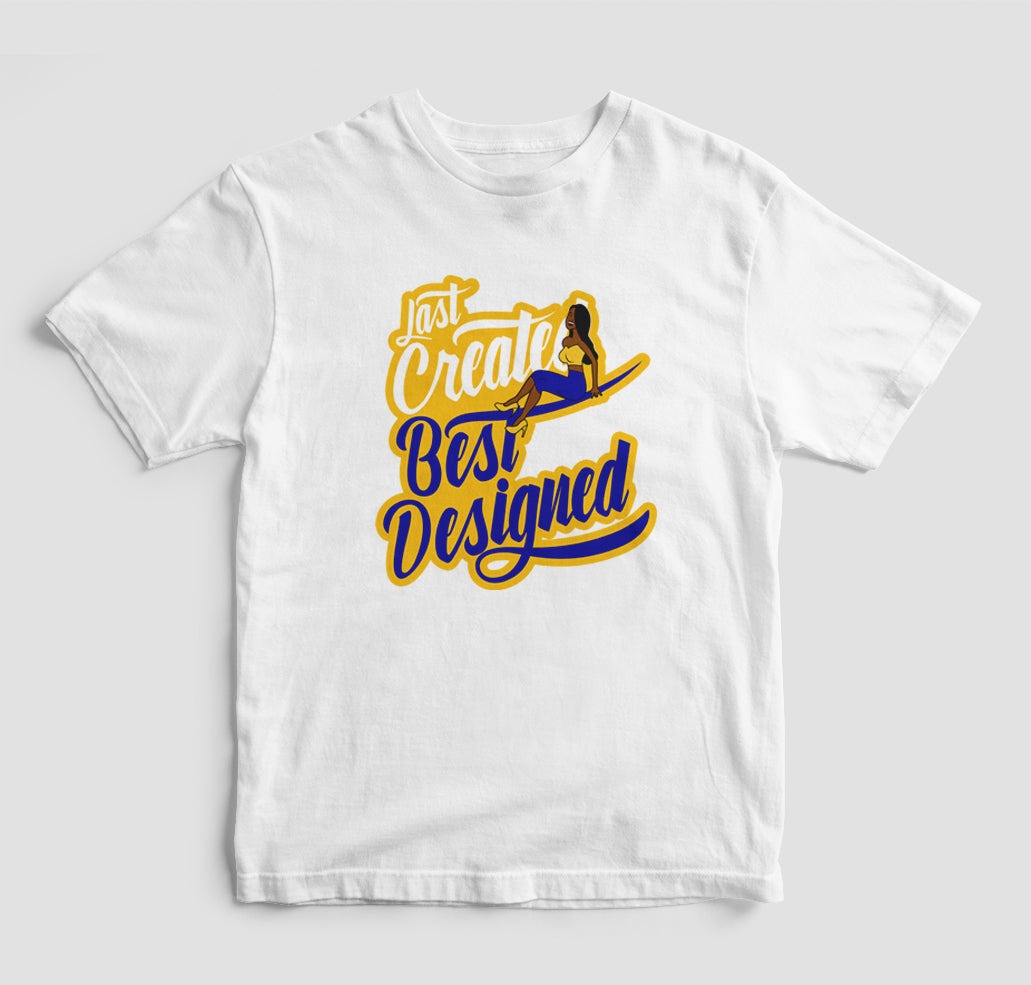 LAST CREATED BEST DESIGNED T-SHIRT WHITE COLOR