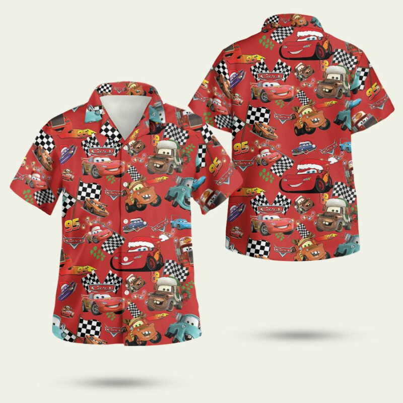 LIGHTNING MCQUEEN GT HAWAIIAN SHIRT