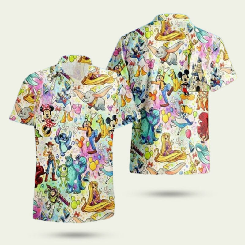 LILO AND STITCH DISNEY CHARACTERS HAWAIIAN SHIRT