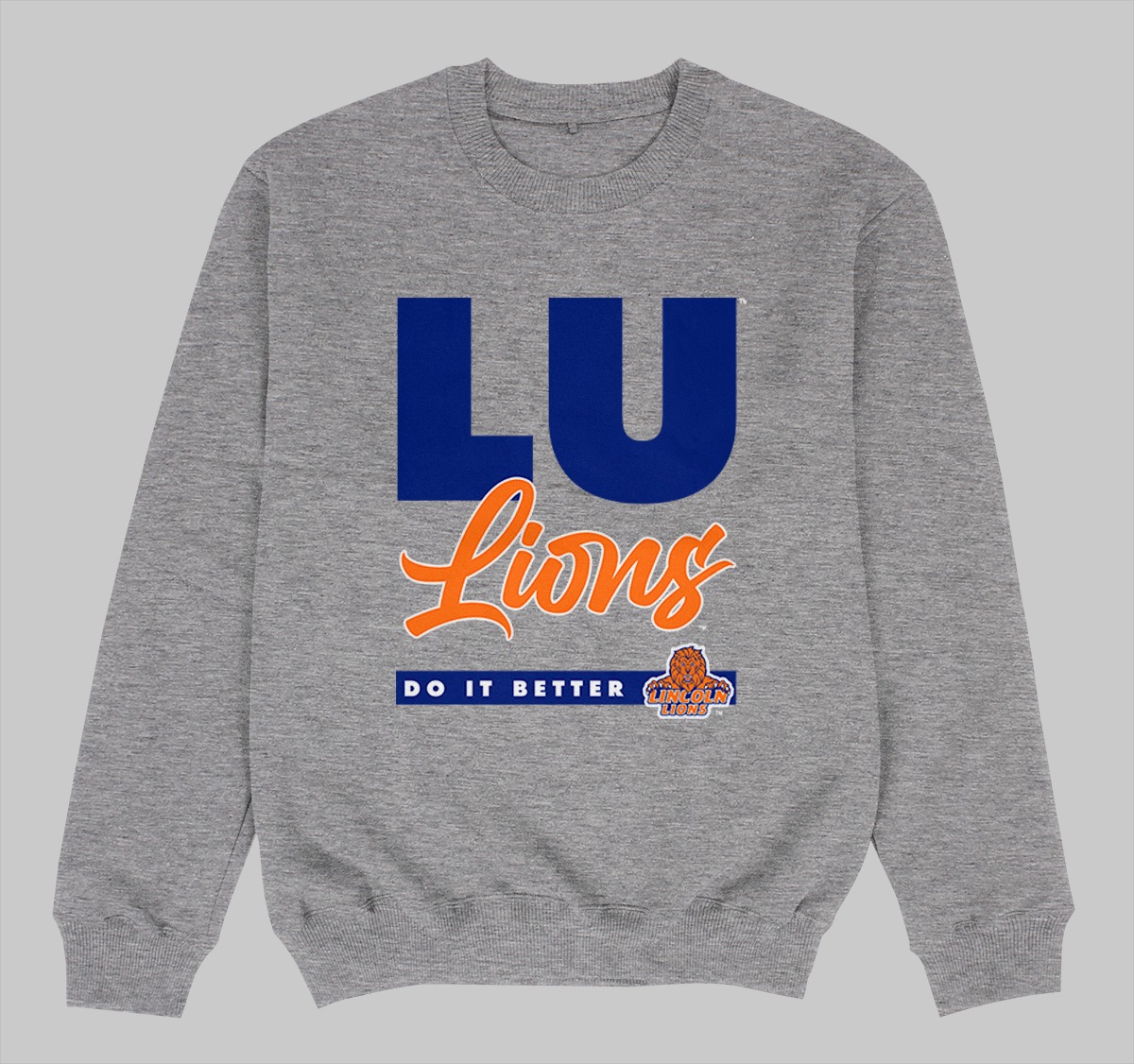 LINCOLN DOES IT BETTER SWEATSHIRTS GREY COLOR