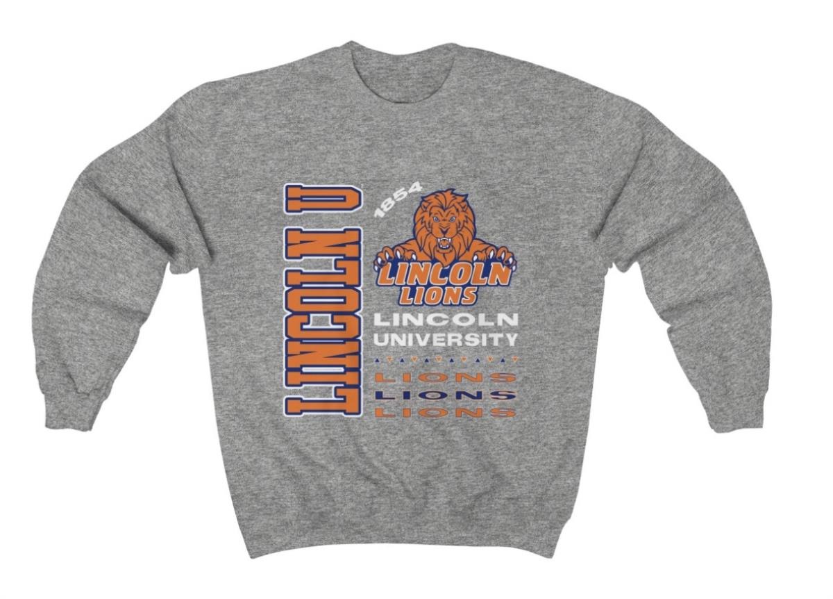 LINCOLN PA UNISEX HEAVY BLEND CREWNECK SWEATSHIRT GREY COLOR