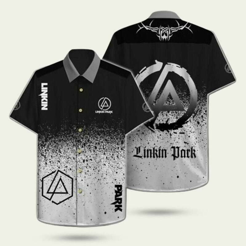 LINKIN PARK LOGO PATTERN HAWAIIAN SHIRT