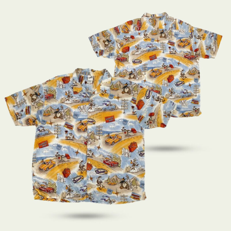 LOONEY TUNES SUMMER PATTERN HAWAIIAN SHIRT