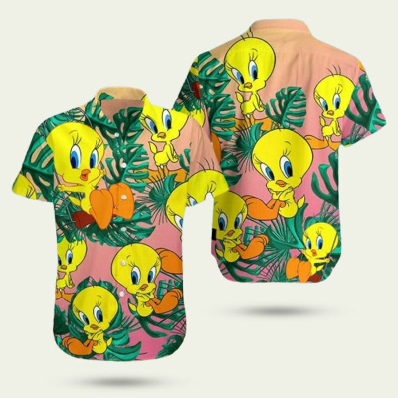 LOONEY TUNES TWEETY BIRD HAWAIIAN SHIRT