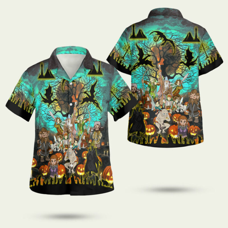 LORD OF THE RING IN HALLOWEEN HAWAIIAN SHIRT