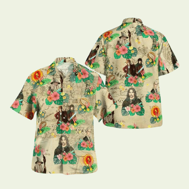 LORD OF THE RINGS TROPICAL HAWAIIAN SHIRT