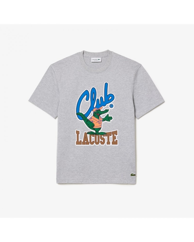 Lacoste - Le Club Lacoste Relaxed Fit Tee - Grey