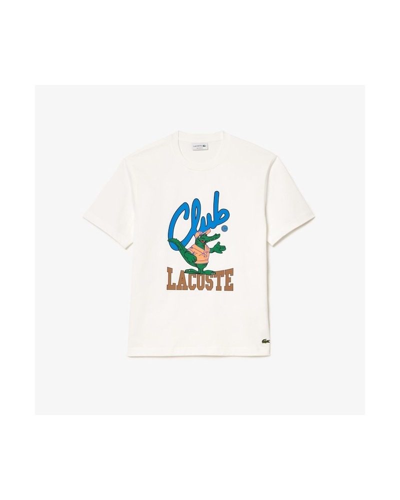 Lacoste - Le Club Lacoste Relaxed Fit Tee - White