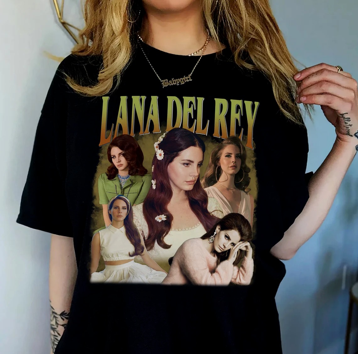 Lana Del Rey T-Shirt, Music Concert Gift Fans