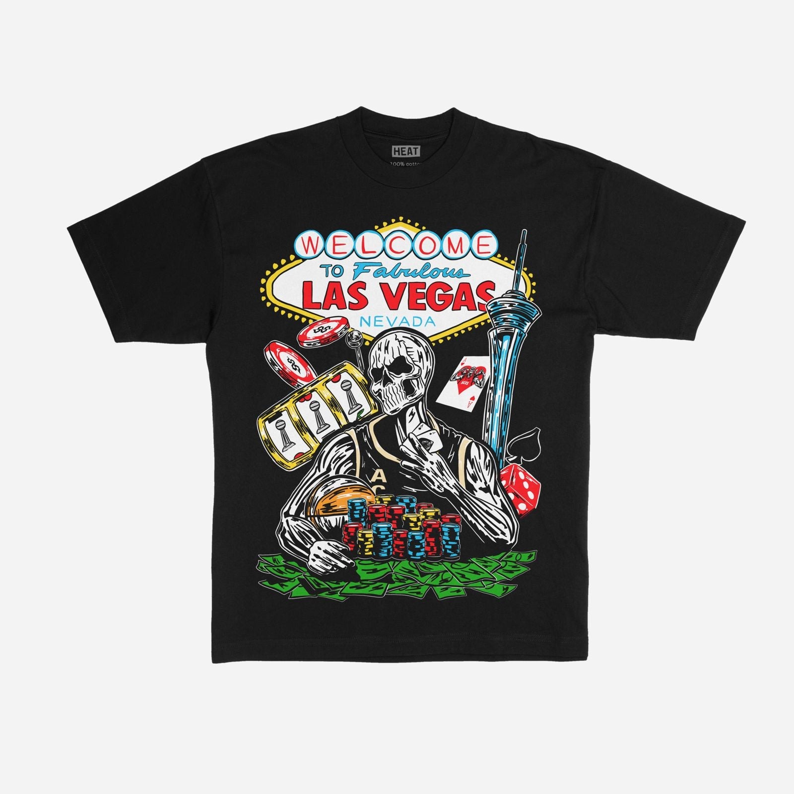 Las Vegas Aces Skeleton Vintage T-Shirt