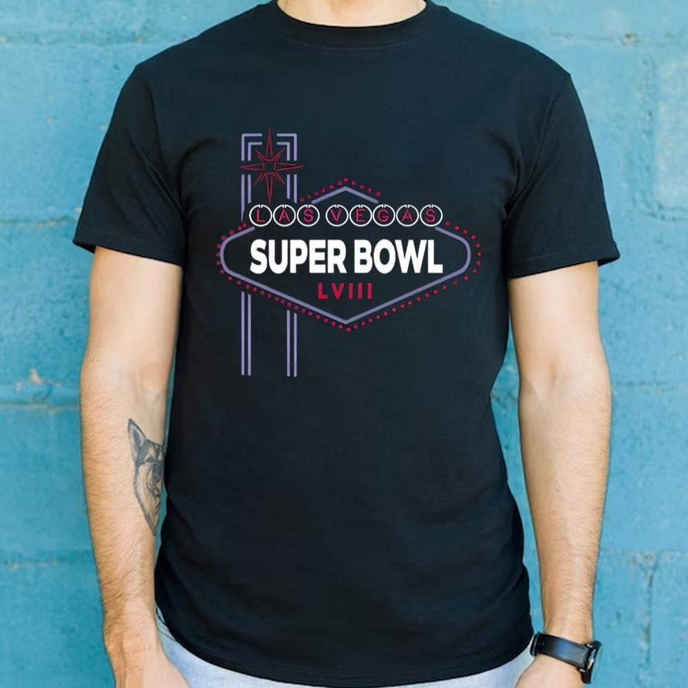 Las Vegas Super Bowl Lviii Logo Shirt