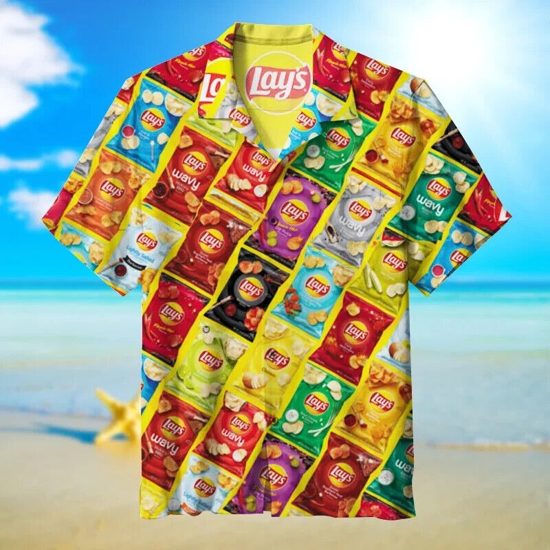 Lay's Potato Chips- Unisex Hawaiian Shirt, Gift For Men And Women, S-5XL US Size