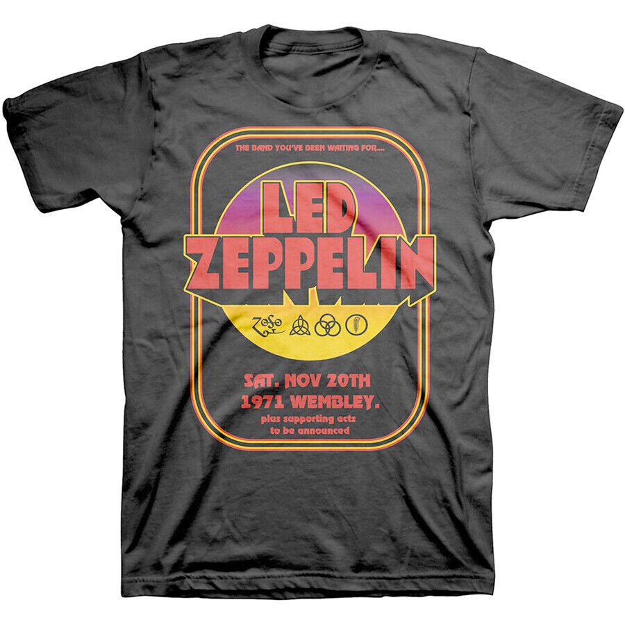 Led Zeppelin - Wembley 1971 - Black T-shirt