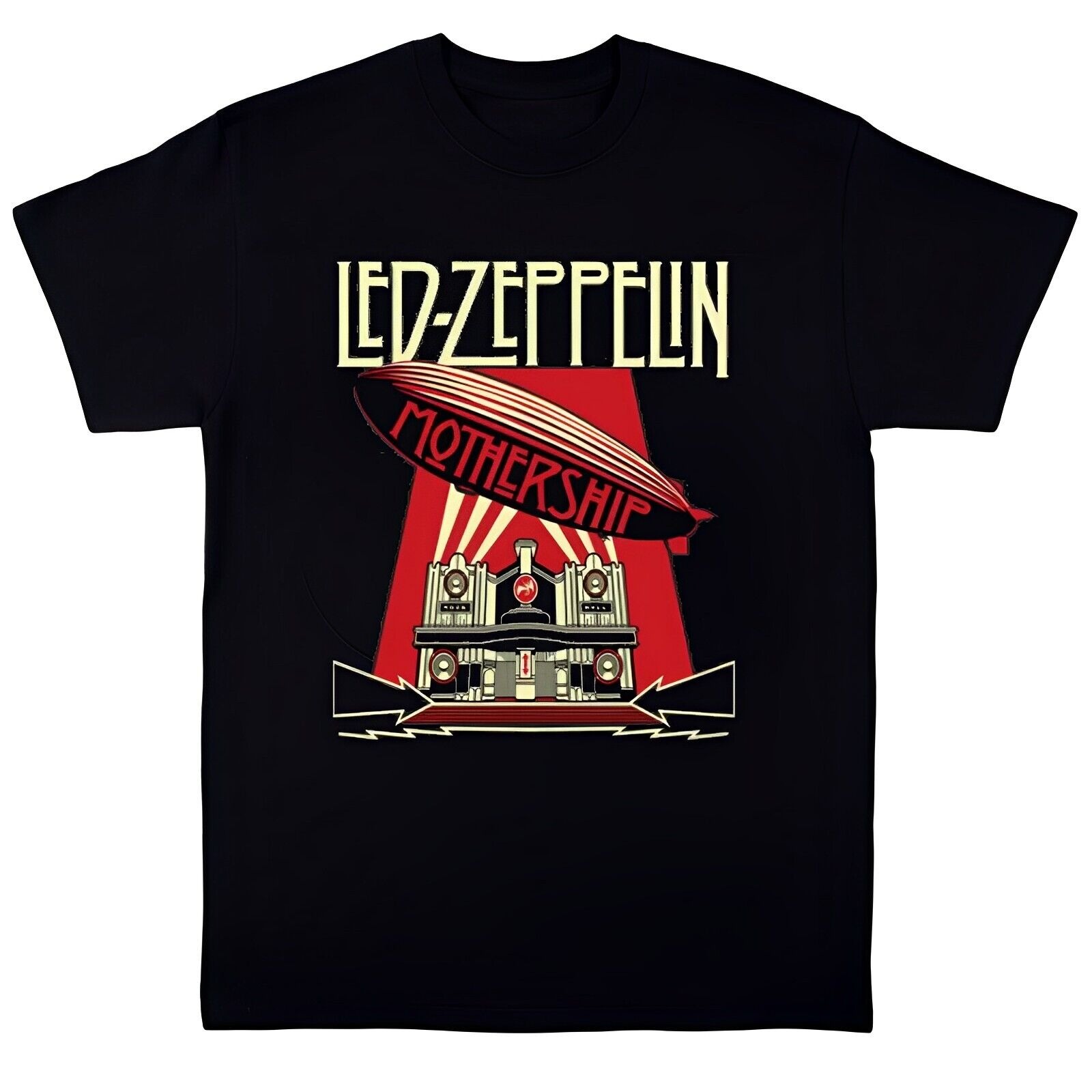 Led Zeppelin Band Mothership Tshirt New Black Tshirt Fullsizes