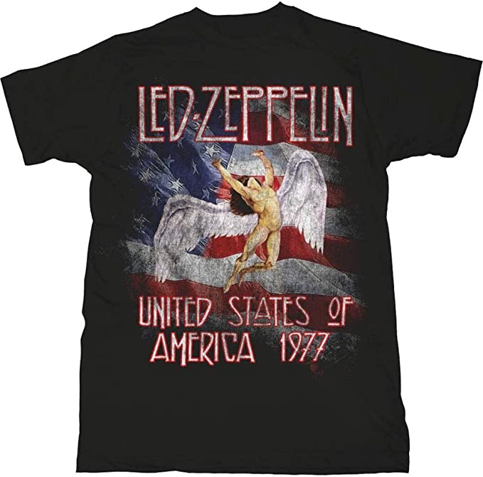 Led Zeppelin USA 77' with Flag T-shirt