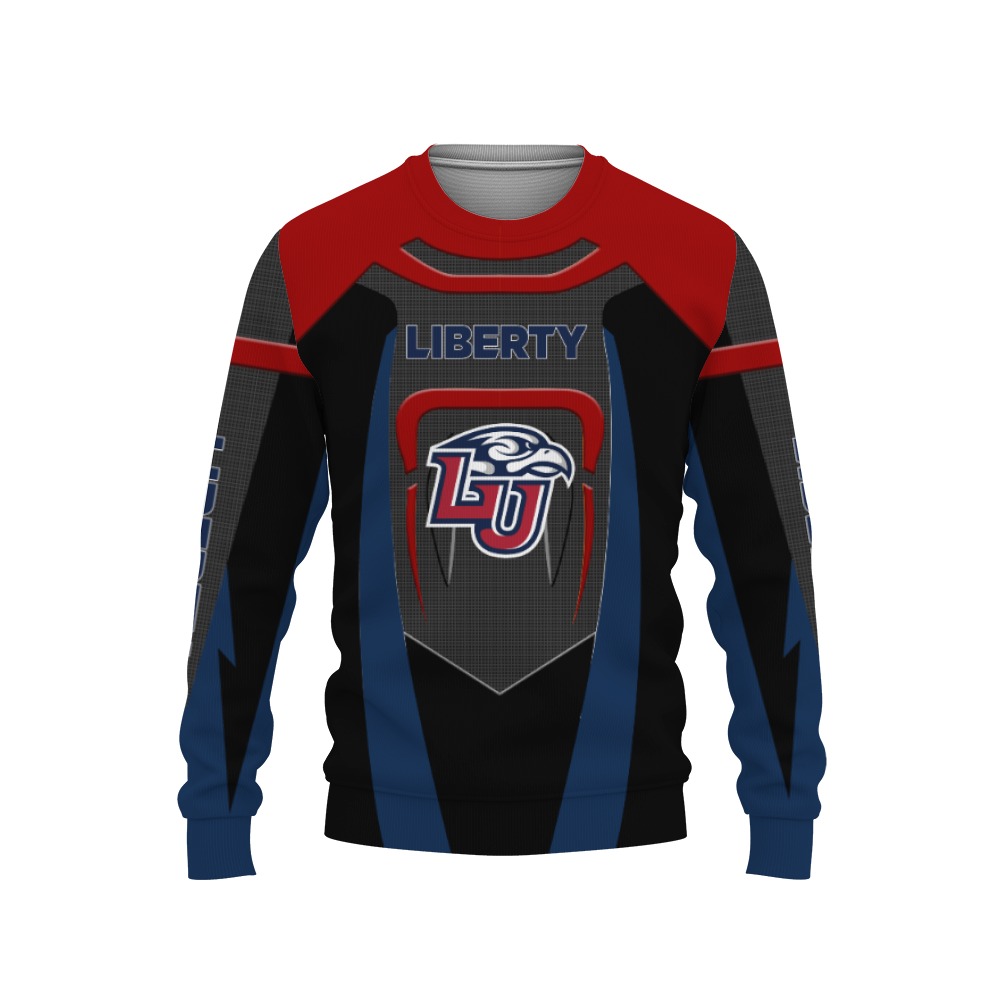 Liberty Flames Champion Football Sport Spirit Team Shirt-3D Sweatshirt