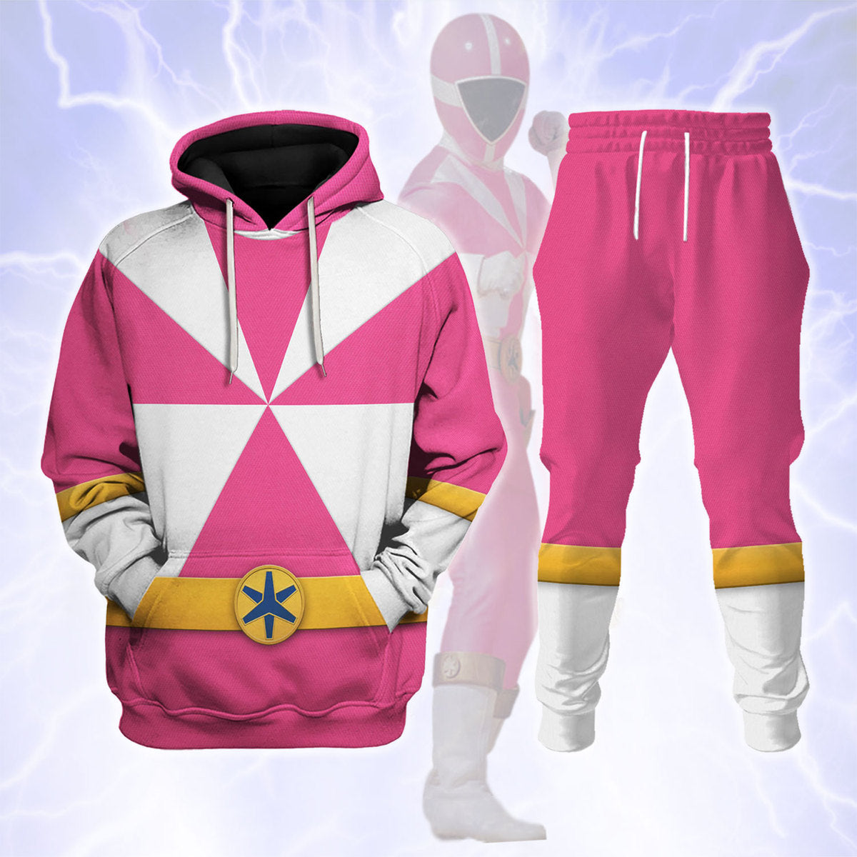 Lightspeed Pink Ranger track suit 