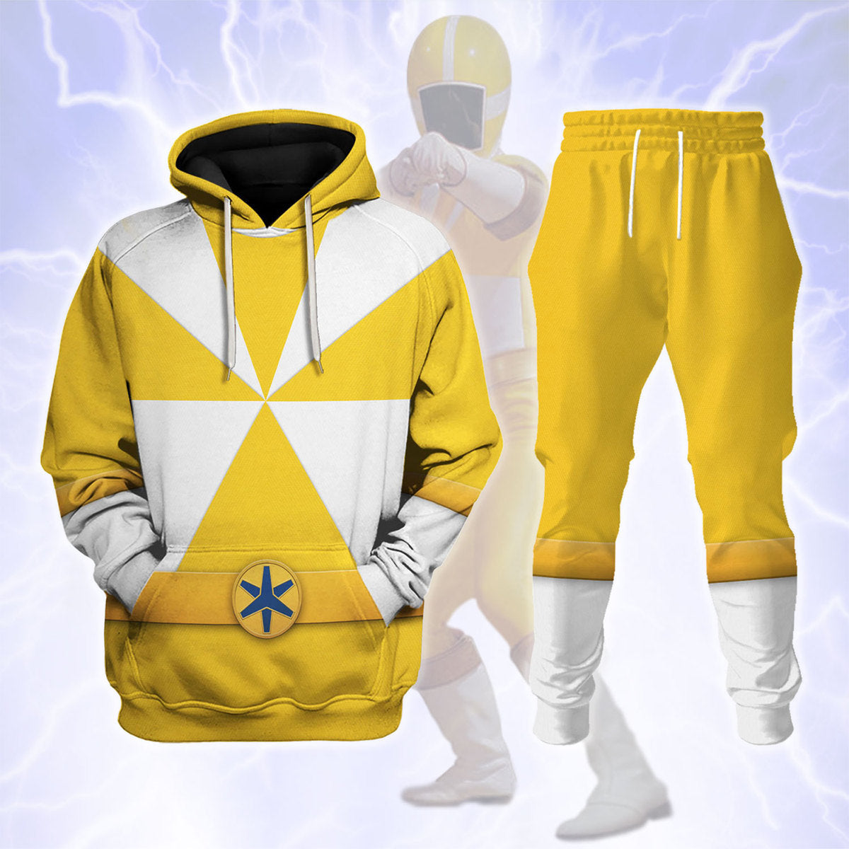 Lightspeed Yellow Ranger track suit 