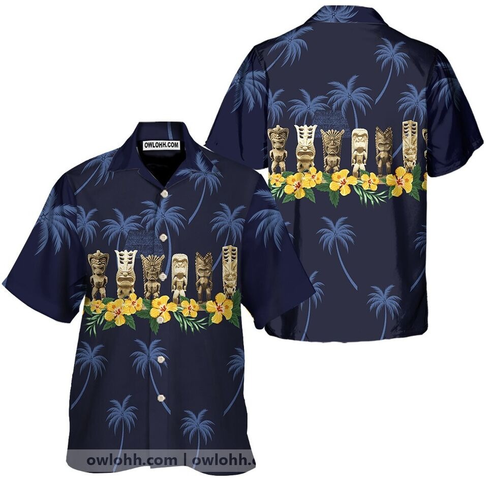 Liki Lucky Tiki Blue Awesome Design Hawaiian Shirt, Gift For Men,S-5XL US Size