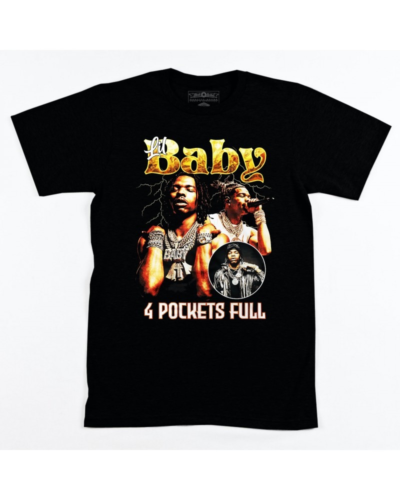 Lil Baby 4 Pockets Full Tee - Black