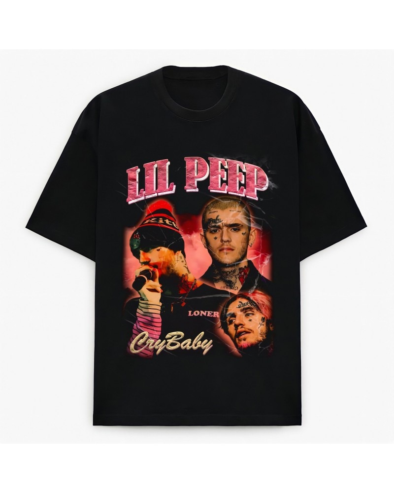 Lil Peep Cry Baby Merch Tee - Black