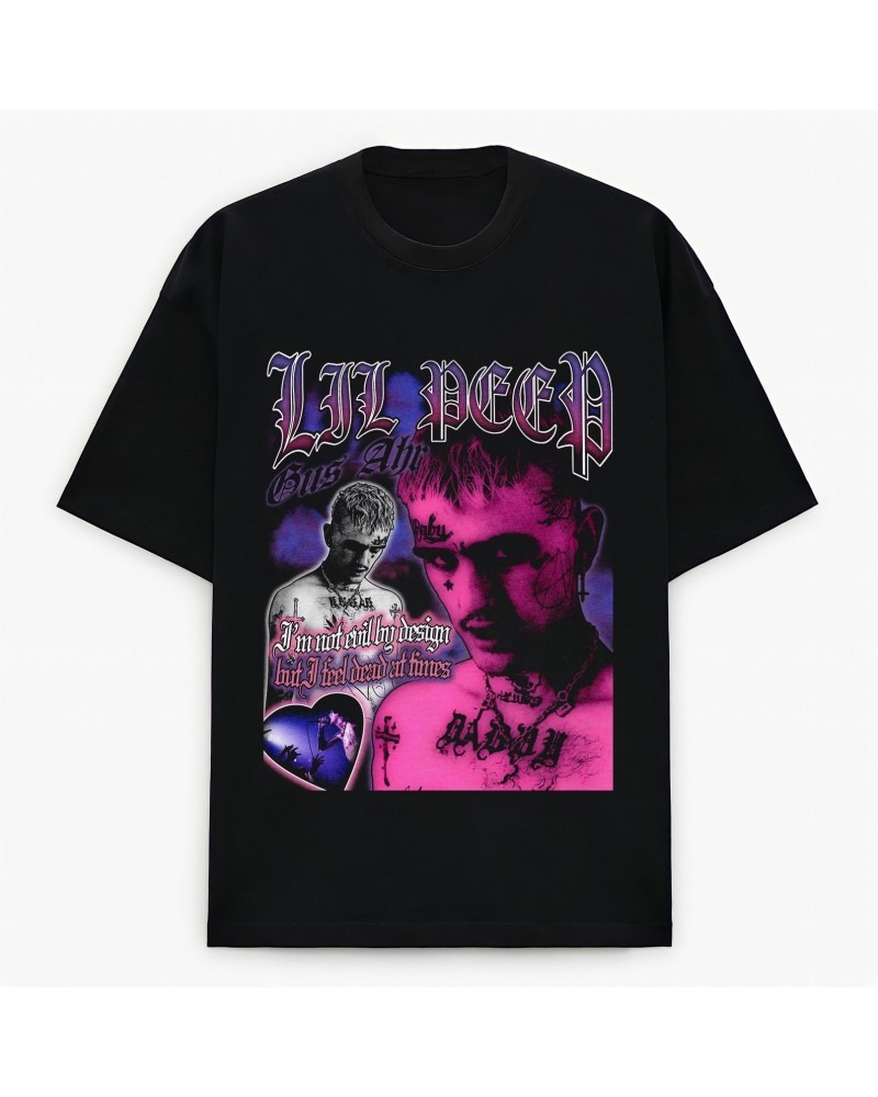 Lil Peep Retro Merch Tee - Black