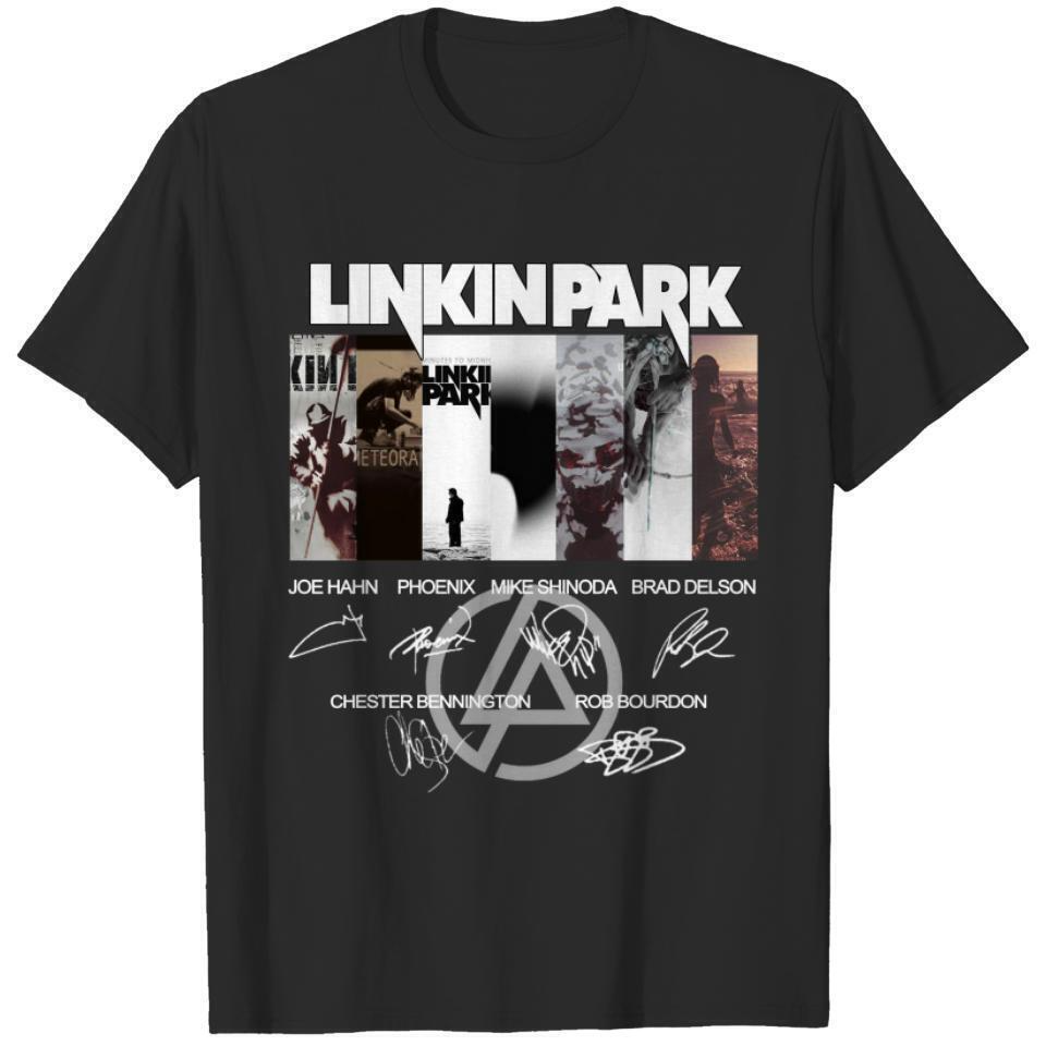 Linkin Park Logo Rock Band Signature shirt TEE New Black T shirt