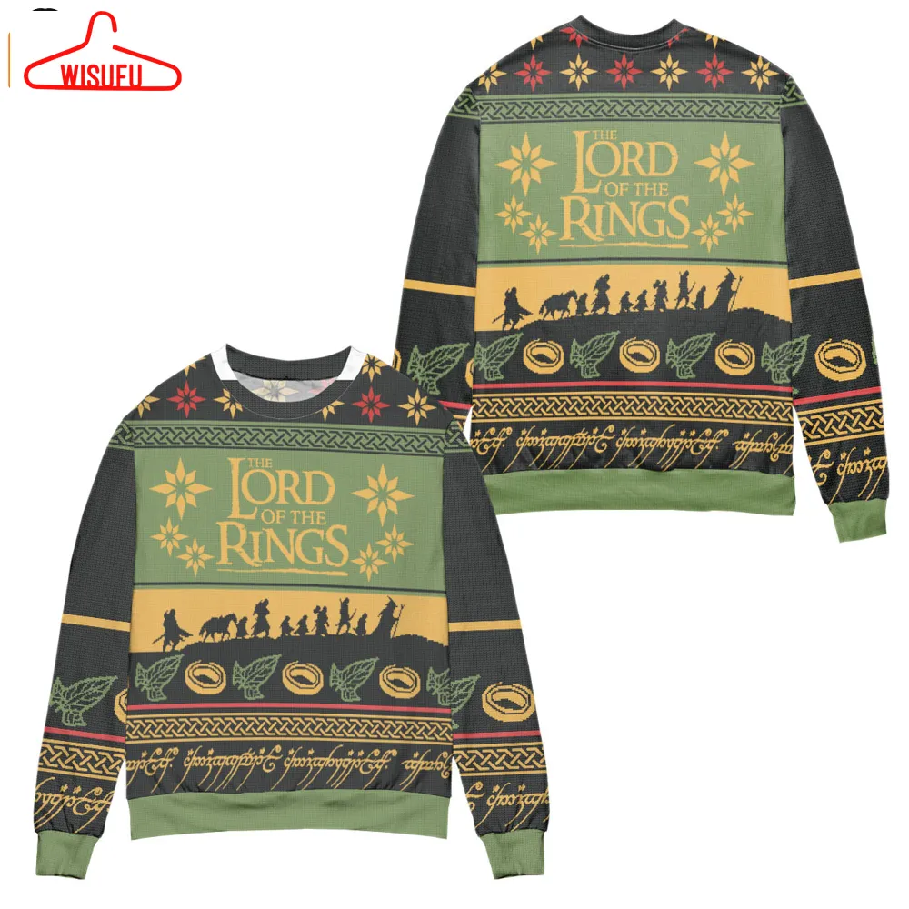 Lord Of The Rings The Fellowship Way To Mordor Vinta-ge Ugly Christmas Sweater