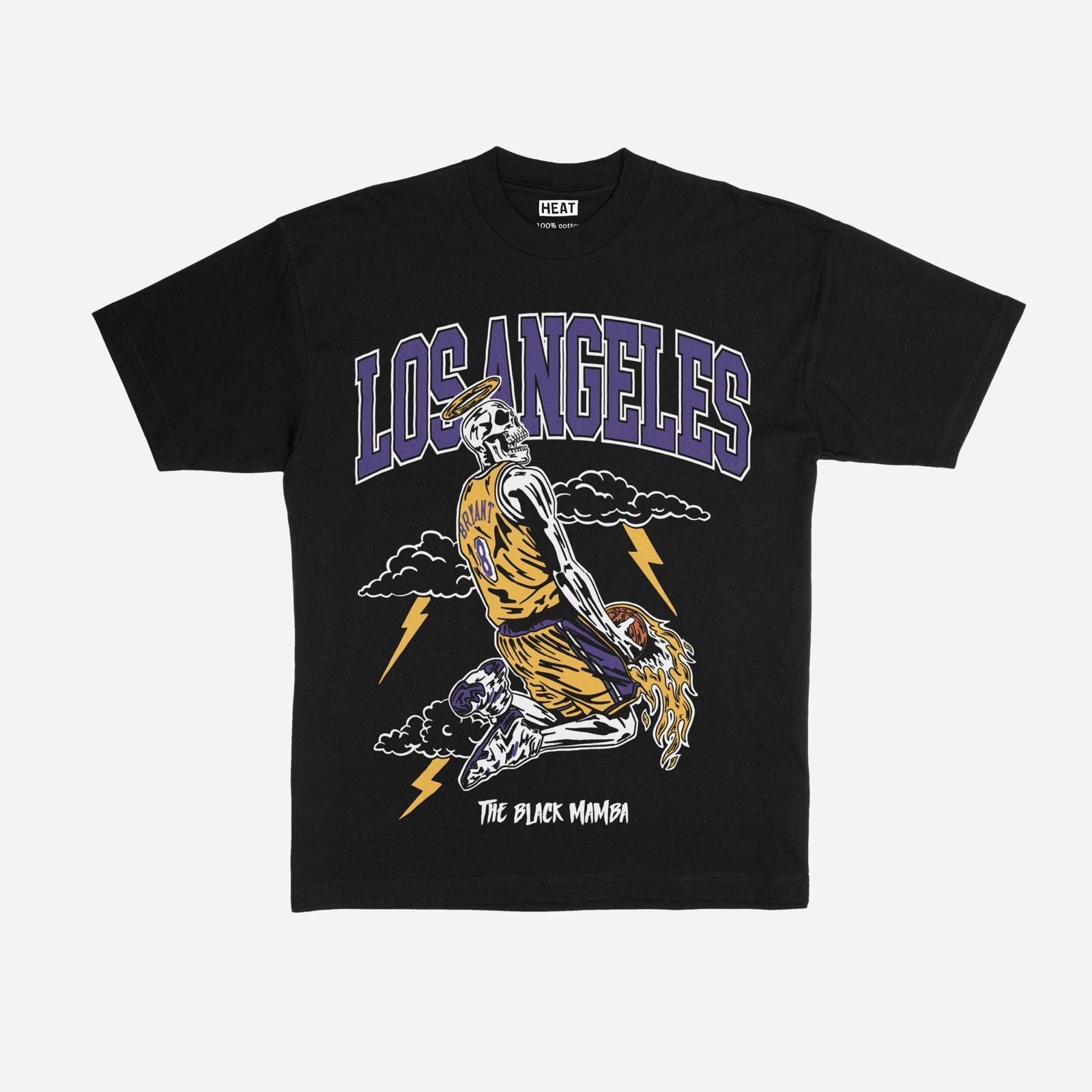 Los Angeles Black Mamba Skeleton Vintage T-Shirt