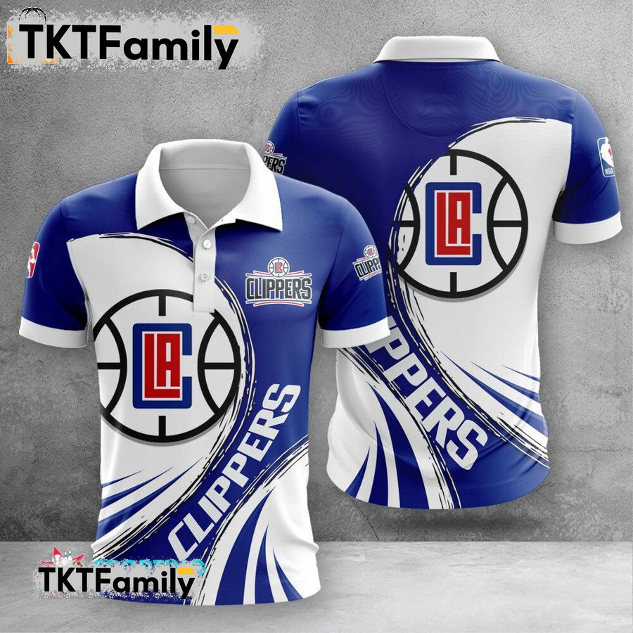 Los Angeles Clippers 3d Polo Shirt TKT Familys