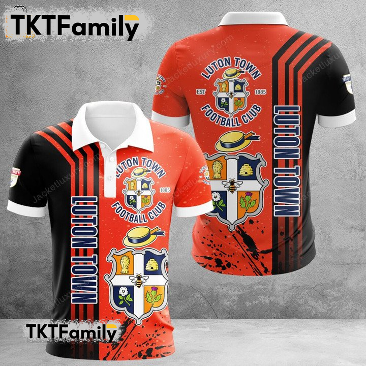 Luton Town F.C 3D Polo Shirt TKT Familys