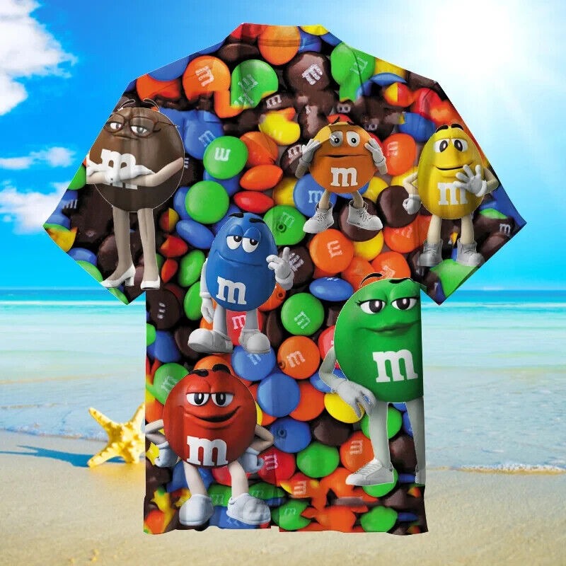 M&M's 3D Unisex Hawaiian Shirt , Gift For Men, Women, S-5XL US Size, 3 Styles