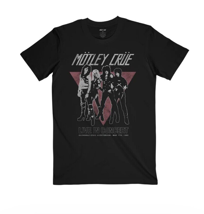 MÃ¶tley CrÃ¼e VINTAGE GLENDALE TOUR TEE T Shirt XL Stadium Tour