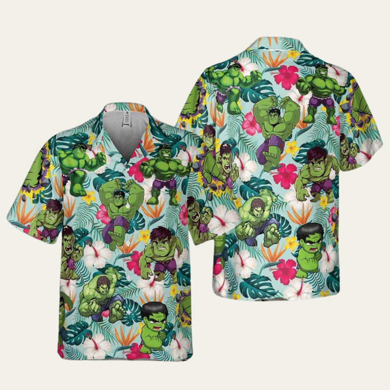 MARVEL HULK HAWAIIAN SHIRT